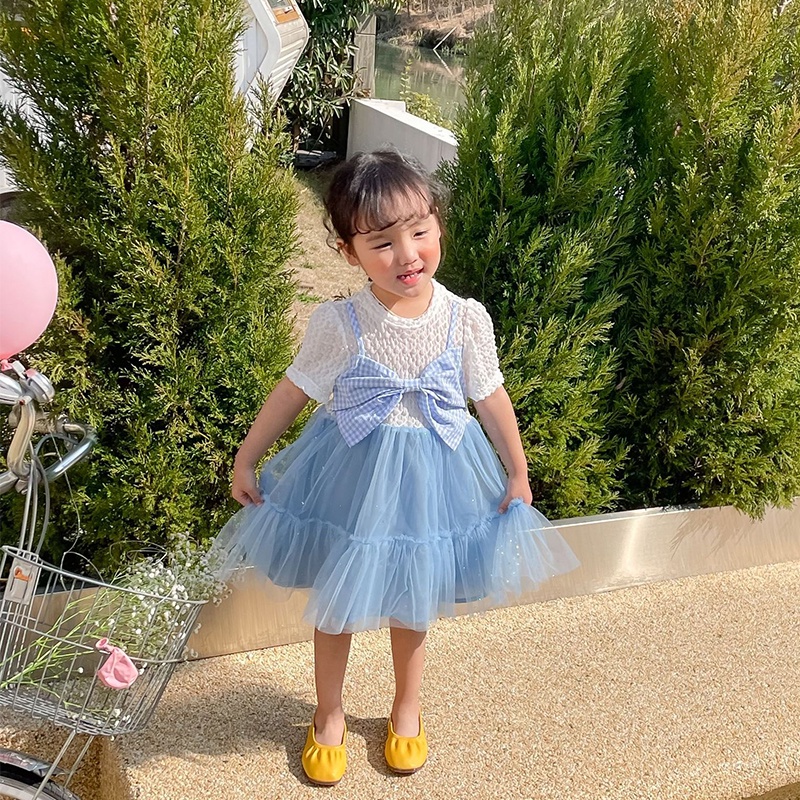 Đầm Ren Xòe Phối Nơ Xinh Xắn Dành Cho Bé Gái 2 Tuổi