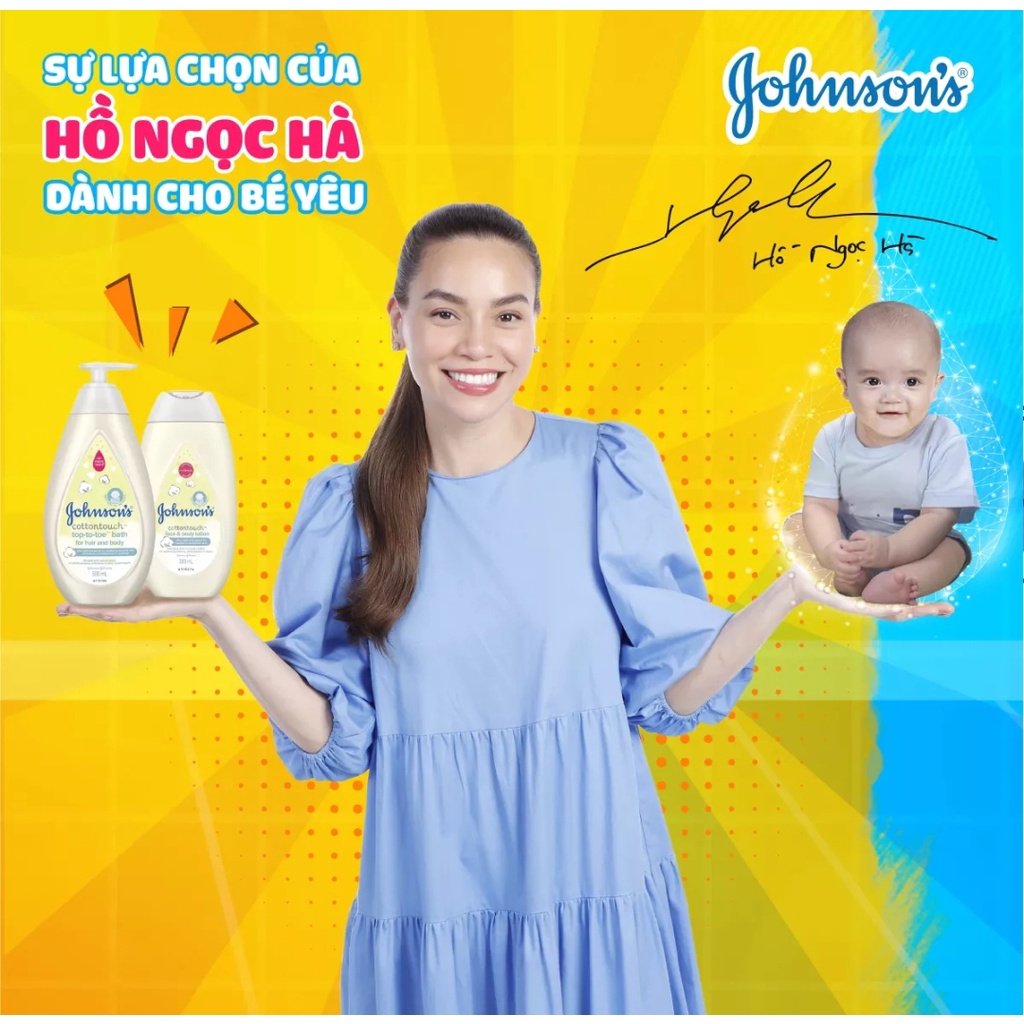 Sữa dưỡng ẩm cho em bé Johnson's baby mềm mịn cotton touch face and body lotion 200ml