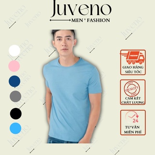 Áo Thun Trơn Cổ Tròn Cộc Tay, 6 Màu, Chất Thun Cotton Co Dãn 4 Chiều, Mặc Đôi Nam Nữ Hàng Sẵn Đủ Size 45-83Kg