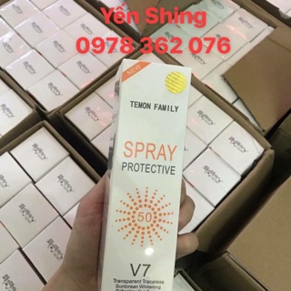 Kem chống nắng dưỡng trắng V7 dạng xịt