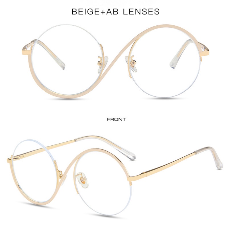 Kính Mát Gọng Tròn Chống Bức Xạ Cho Nữ