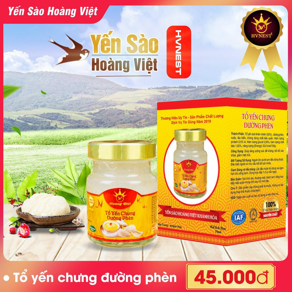 [DATE MỚI ] YẾN CHƯNG HOÀNG VIỆT NHA TRANG KHÁNH HÒA_Yên nguyên chất 30% full 7 vị