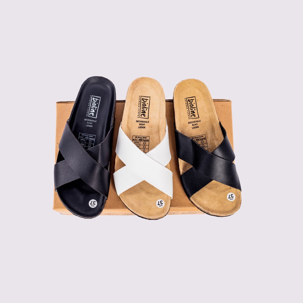 Giày sandal UNISEX xuất khẩu Châu Âu dòng PU leather Mã D03 birken Bioline Việt Nam