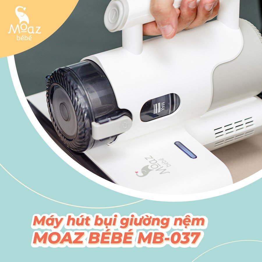 Máy Hút Bụi Giường Nệm Cầm Tay Và Diệt Khuẩn Bằng Tia UVC Moaz Bebe MB037