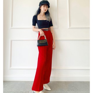 T-JU Quần suông không li QB02