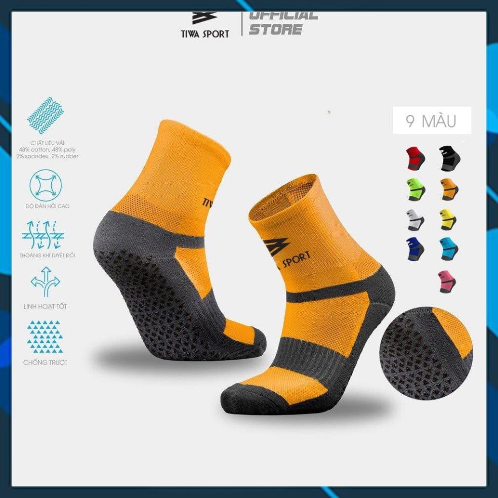 Tất đá bóng có cao su chống trượt, vớ đá banh chống trơn TIWA Dùng cho thể thao hàng chính hãng cao cấp.