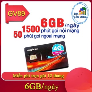 Sim VD89 VD149 gói 12 không phải nạp tiền 120GB Tháng miễn phí gọi nội