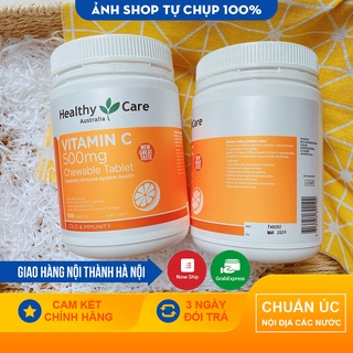 Viên C nhai Healthy Care Vitamin C 500mg 500 viên - Xuất xứ Úc