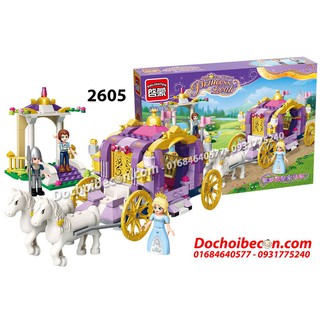Lắp ráp Princess Công chúa lọ lem - Xe ngựa hoàng gia (Enlighten) 2605 - 374 chi tiết