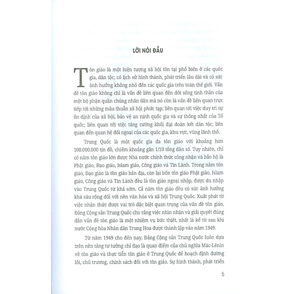 Sách - Tiến Trình Nhận Thức Của Đảng Cộng Sản Trung Quốc Về Tôn Giáo Từ Năm 1949 Đến Nay (Sách Chuyên Khảo) | BigBuy360 - bigbuy360.vn