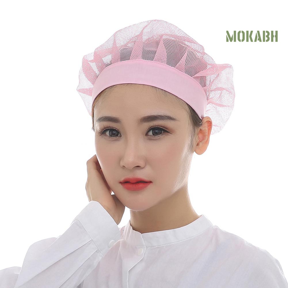 [Mũ &amp; Nón] Mũ Đầu Bếp Phối Lưới Thoáng Khí Có Thể Điều Chỉnh Unisex Nhà Máy / Nhà Bếp