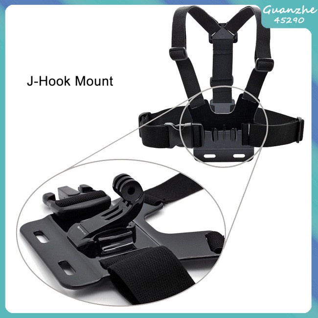 Hot Sale 【GZ】 J-shaped Helmet Base Mount Adapter for GoPro HERO5 /4 Session /4 /3+ /3 /2 /1 Accessaries