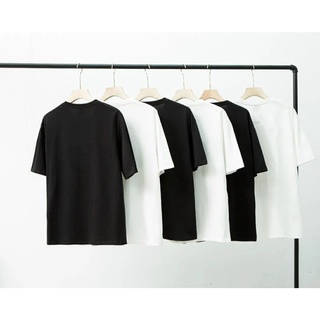 Áo thun trơn 100% cotton, áo thun basic đen & trắng | swagz