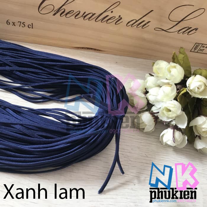 Chun thẳng làm cột tóc handmade kích thước 3mm cuộn 5m