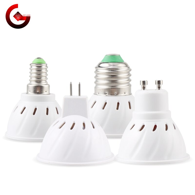 Bóng Đèn Led Liang Mr16 Gu10 E27 E14 220V 48 60 80 Led 2835 Smd Ánh Sáng Trắng Ấm / Lạnh