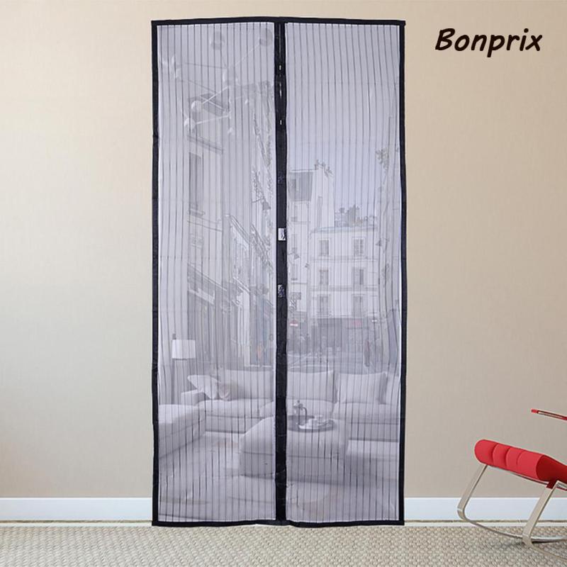 Hands-Free Magnetic Stripe Door Curtain Screen Mosquito-proof Yarn 80x210cm