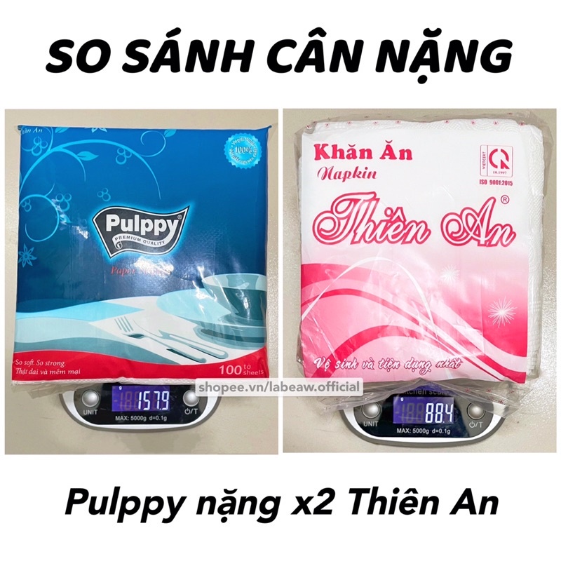 Khăn giấy ăn napkin Thiên An loại tốt 80 tờ tiết kiệm và tiện lợi