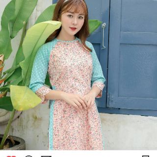 Thanh lí áo dài hoa Oversized (có ảnh thật)