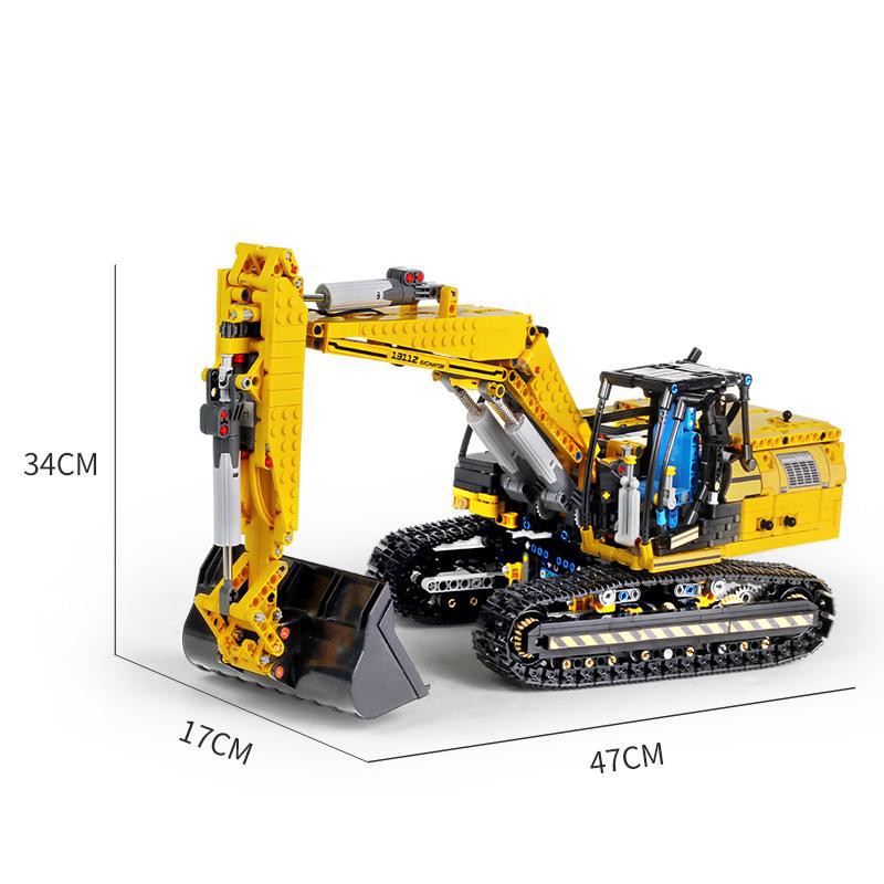 （CÓ SẴN）Đồ chơi lắp ráp mô hinh TECHINIC MOULDKING 13112 MECHANICAL DIGGER  máy cẩu Xúc Đất Bánh Xích Điều Khiển Từ Xa