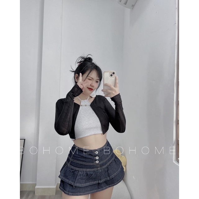 KHO SỈ BOHOME- set áo taobao yếm kèm khoác xịn