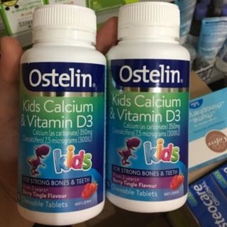(Sỉ_ lẻ) [Date mới nhất] Kẹo Vitamin Ostelin Kid Canxi-Vitamin D 90 viên