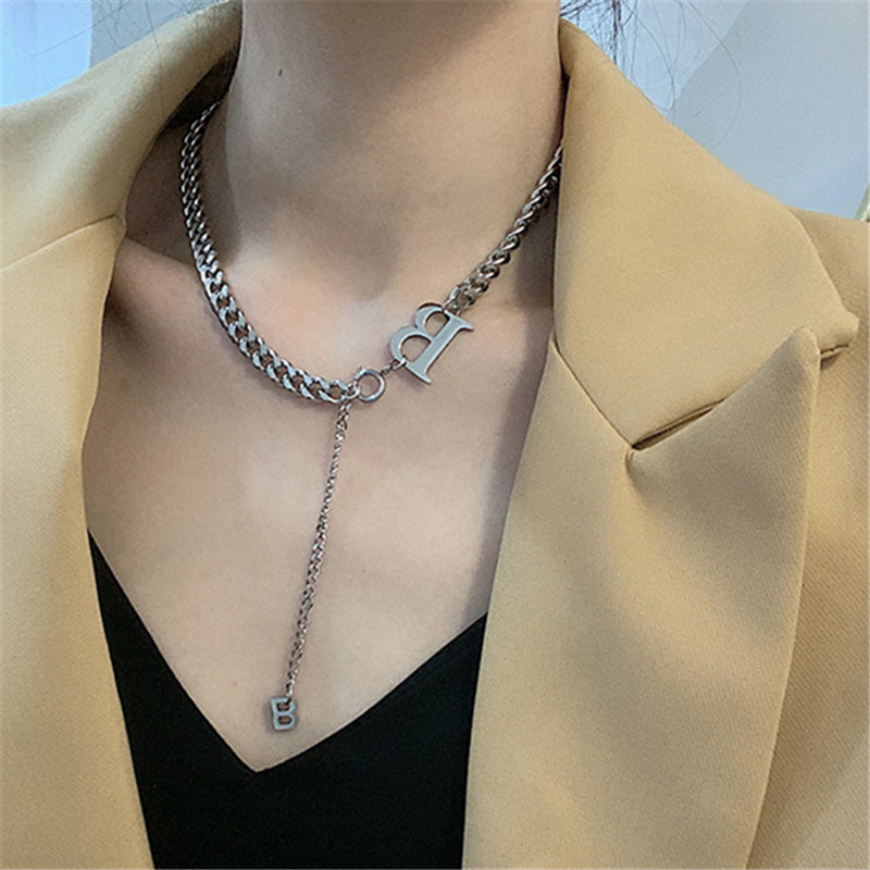 vòng cổ Mặt Chữ B Cá Tính Thời Trang