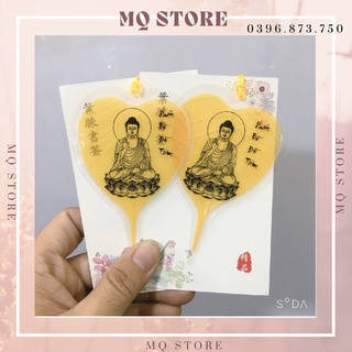 Lá bồ đề tâm phật , lá bồ đề tự nhiên cầu bình an - may mắn - tài lộc
