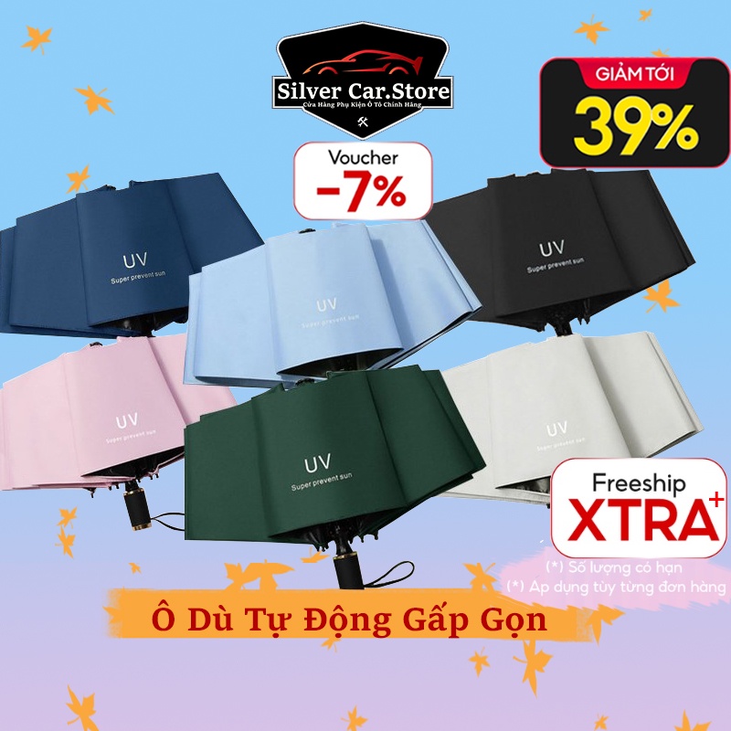 Ô Dù Tự Động Gấp Gọn, Dù Che Mưa,Che Nắng Chống Tia UV Hiệu Quả