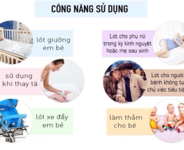 Tấm lót chống thấm 4 lớp cho bé