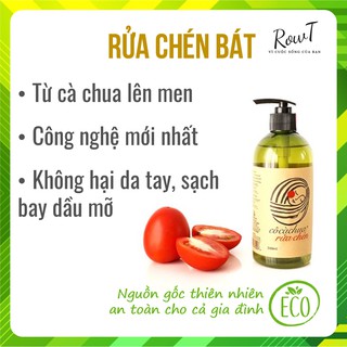 Nước rửa chén bát đĩa từ cà chua lên men Cô cà chua 500ml, Nguồn gốc hữu cơ thiên nhiên an toàn cho gia đình