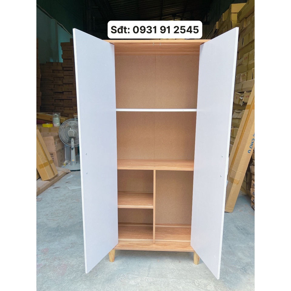 Tủ Đựng Quần Áo Tủ Để Đồ Đa Năng Kệ Gỗ MDF Phong Cách Hiện Đại - H9