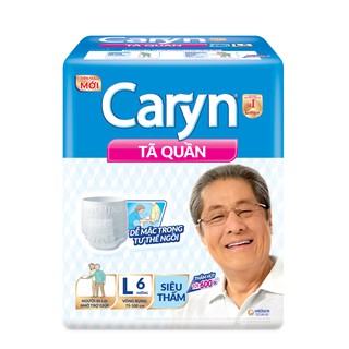 Tã Bỉm Quần Người Lớn Caryn Mỏng Nhẹ Chống Tràn Dành Cho Người Già Có Thể Tự Đi Lại Được M7/M8/L6/L7