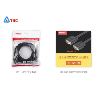 Dây cáp màn hình vga full hd unitek y-c504g / y-c504a dài 3m