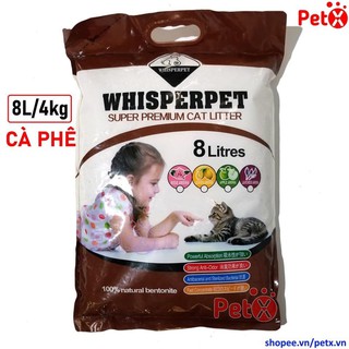 Cát vệ sinh mèo siêu khử mùi Whisper Pet 8L