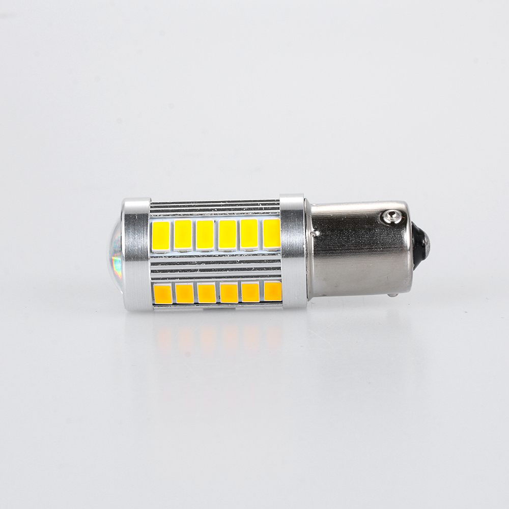 Đèn led 33smd 1156 Bau15S góc chiếu 150° ánh sáng trắng cho xe hơi tiện dụng