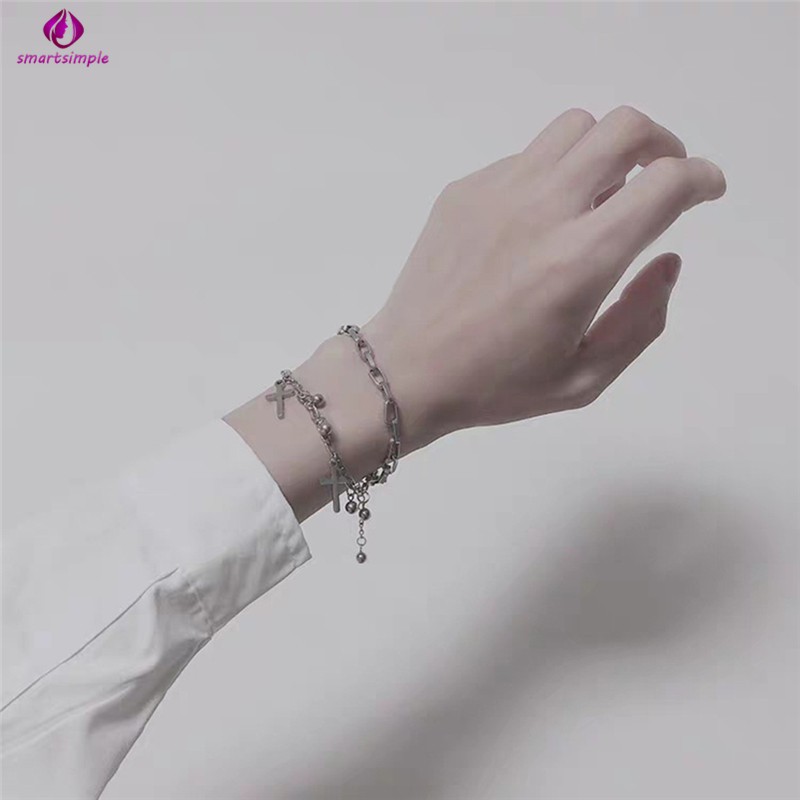 Vòng Tay Hợp Kim Mặt Hình Thánh Giá Phong Cách Hip Hop Cho Nữ | BigBuy360 - bigbuy360.vn