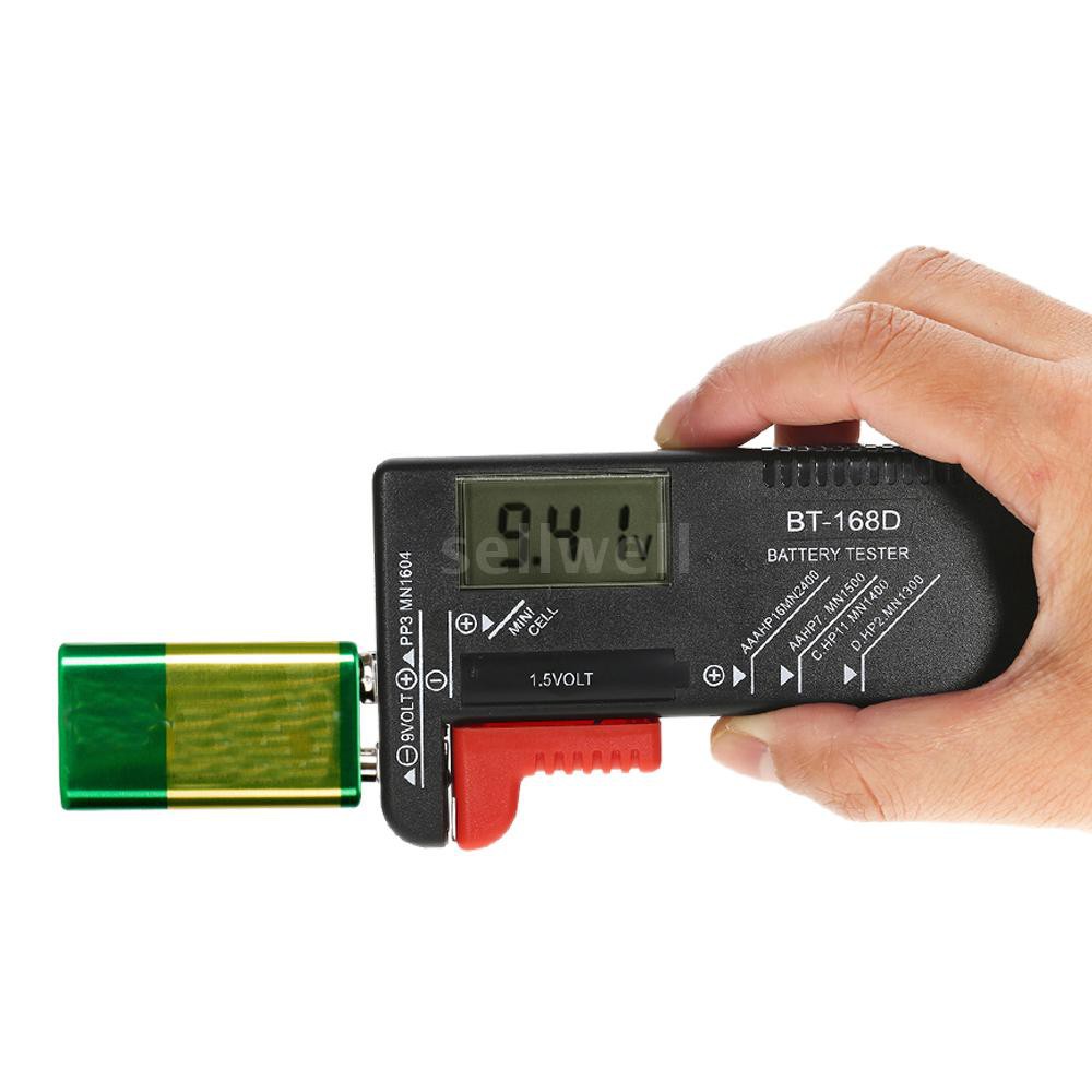 New AA/AAA/C/D/9V/1.5V Universal Button Cell Battery Volt Tester Checker Digital Display