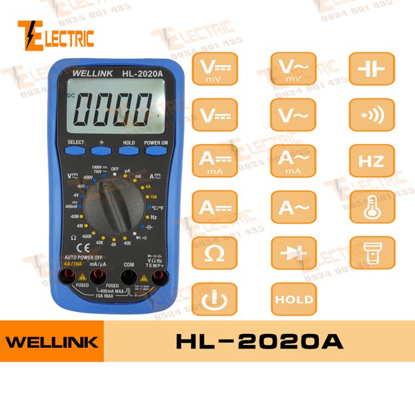 WELLINK HL- 2020A Đồng hồ đo vạn năng VOM