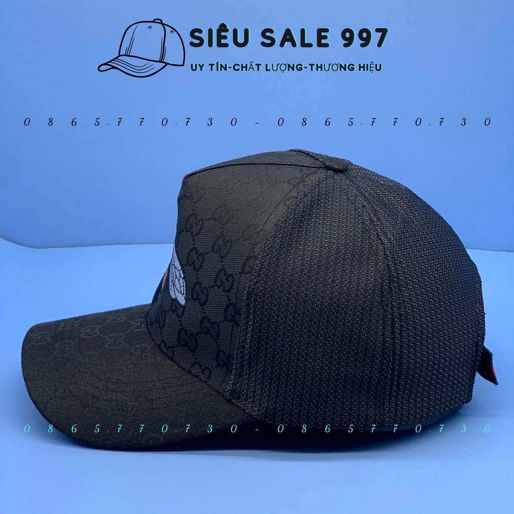 NÓN KẾT CON ONG PHỐI LƯỚI FULL ĐEN HÀNG CAO CẤP THỜI TRANG NAM NỮ CÁ TÍNH