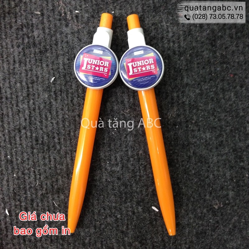 IN BÚT BI HUY HIỆU MÀU CAM