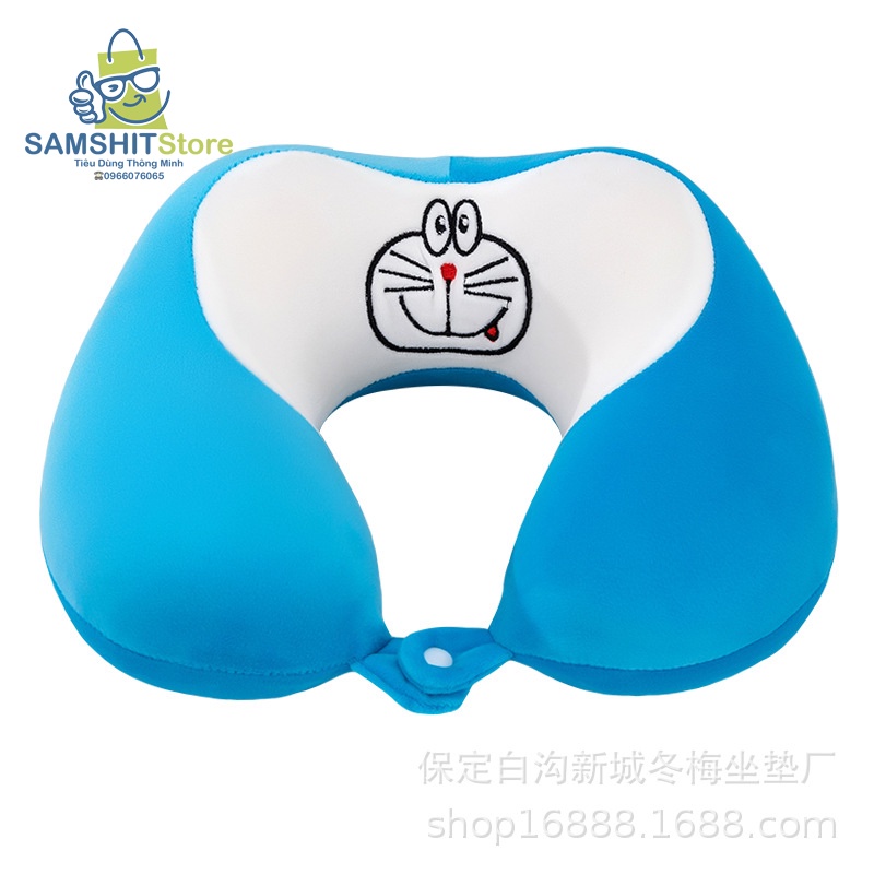 Gối Chữ U Cao Su Non (Memory Foam) Hỗ Trợ Cổ Dùng Cho Máy Bay, Du Lịch, Văn Phòng, Tàu Xe - GCU35