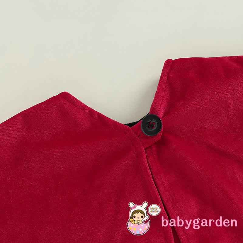 Bộ Áo Choàng Bọ Rùa + Băng Đô Hóa Trang Halloween Cho Bé 6 Tháng 5Hs-3 Tuổi