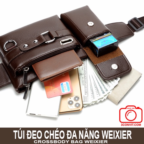 Túi đeo chéo thời trang đa năng Weixier