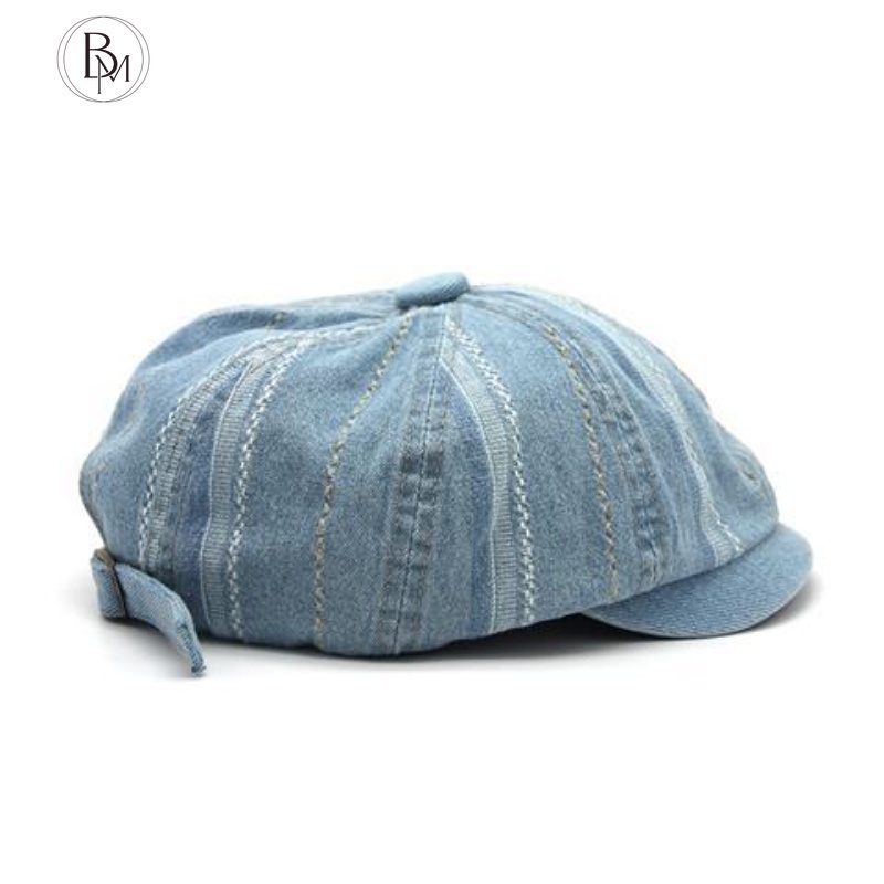 Mũ beret denim BANMA thiết kế đơn giản cho nam