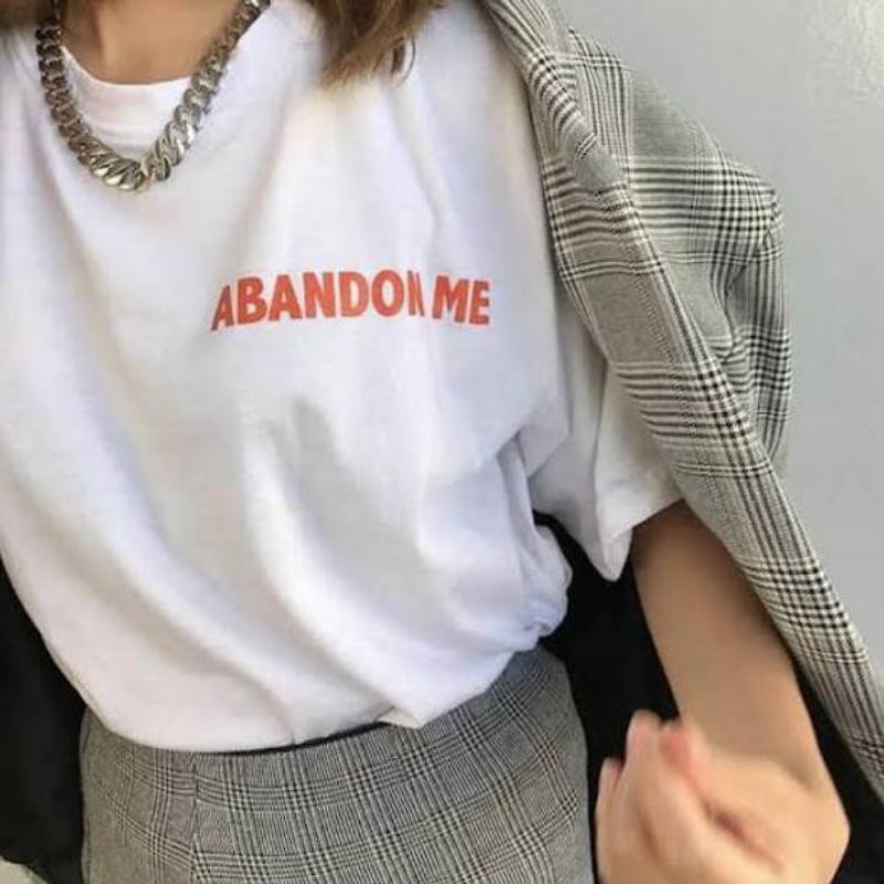Áo thun thiết kế đơn giản trẻ trung hợp thời trang | Abandon Me - Áo thun in hình ban nhạc Rock Tumblr 90s phát sáng phong cách Hàn Quốc cổ điển cho nam nữ