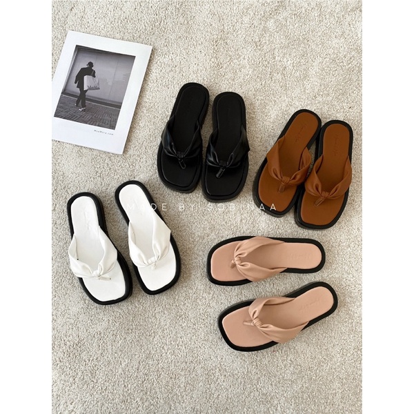 Dép bánh mì kẹp ngón 361, nhiều màu, phong cách cá tính năng động