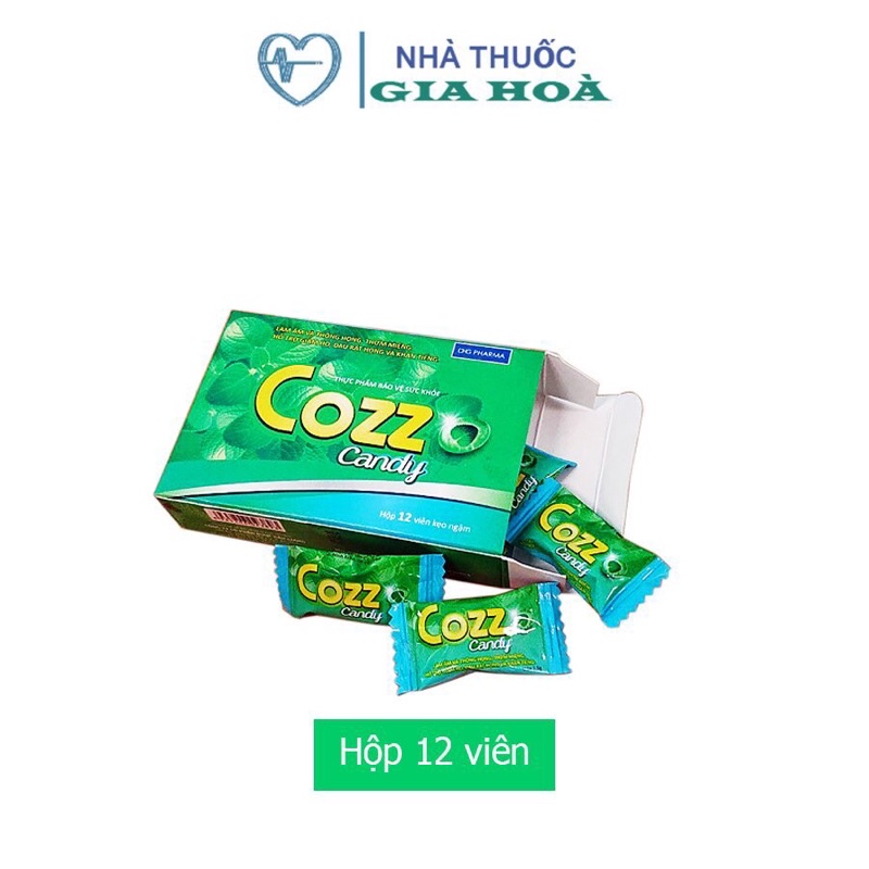 Kẹo ngậm Cozz Candy (Dược Hậu Giang - DHG Pharma) - Giảm ho, đau rát họng, khàn tiếng, làm ấm, giảm mùi hôi, thơm miệng