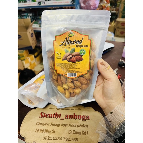 Hạt Hạnh Nhân Almond Túi 250G