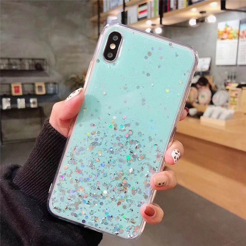 Ốp Điện Thoại Tpu Dẻo Trong Suốt Họa Tiết Sao Băng Lấp Lánh Cho Iphone Se 2020 11 Pro Max Xs Max Xr X Xs 6 7 8 6s Plus