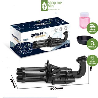 Súng thổi bong bóng xà phòng 8 nòng cho bé  MIN14